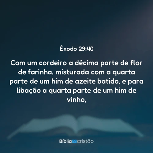 Êxodo 29:40