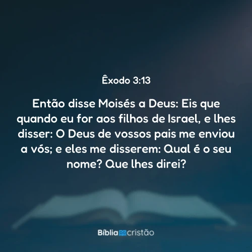 Êxodo 3:13