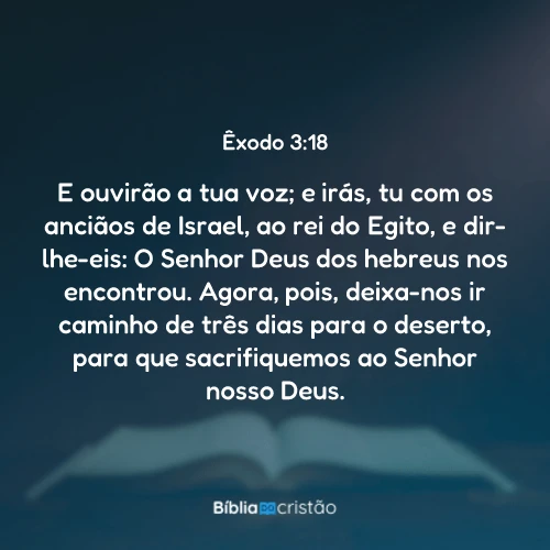 Êxodo 3:18