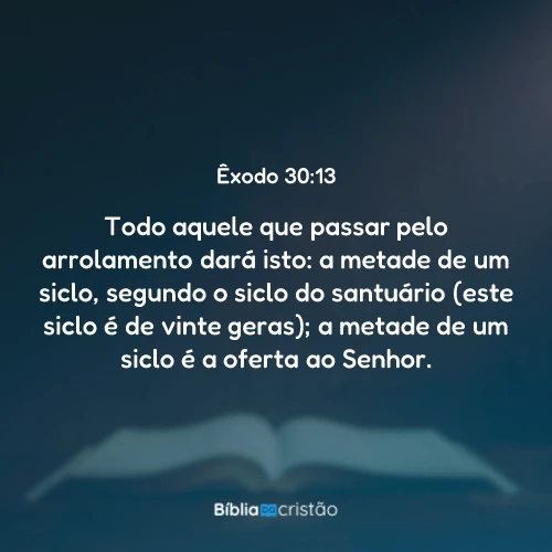 Êxodo 30:13