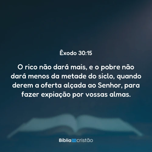 Êxodo 30:15
