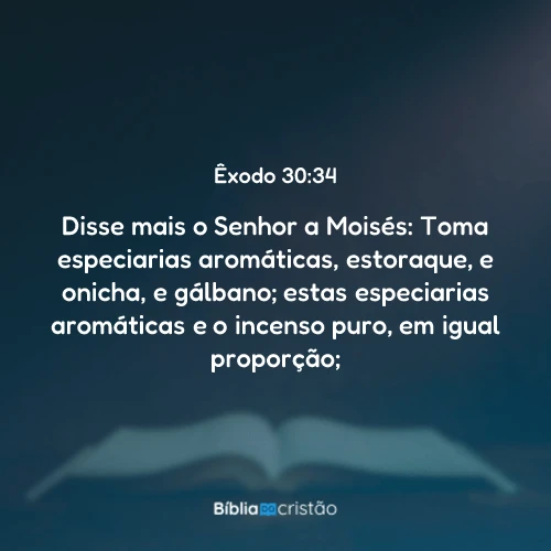 Êxodo 30:34