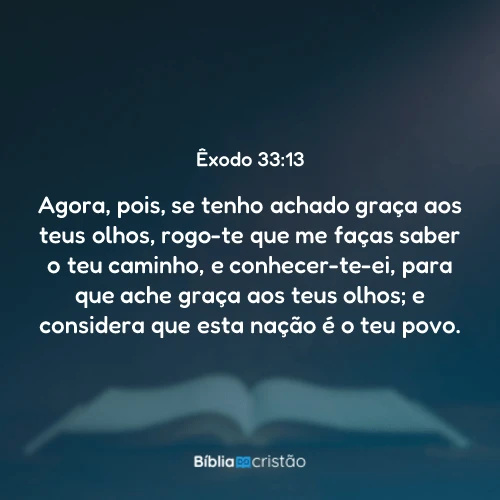 Êxodo 33:13