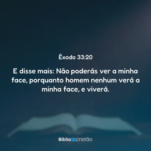 Êxodo 33:20