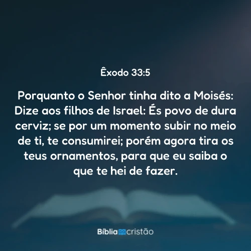 Êxodo 33:5