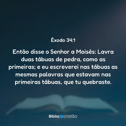 Êxodo 34:1