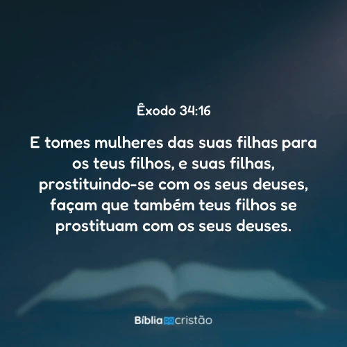 Êxodo 34:16