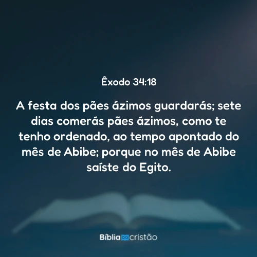 Êxodo 34:18