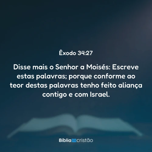 Êxodo 34:27