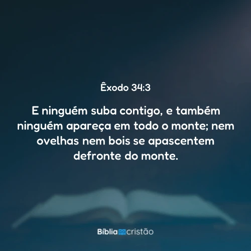 Êxodo 34:3