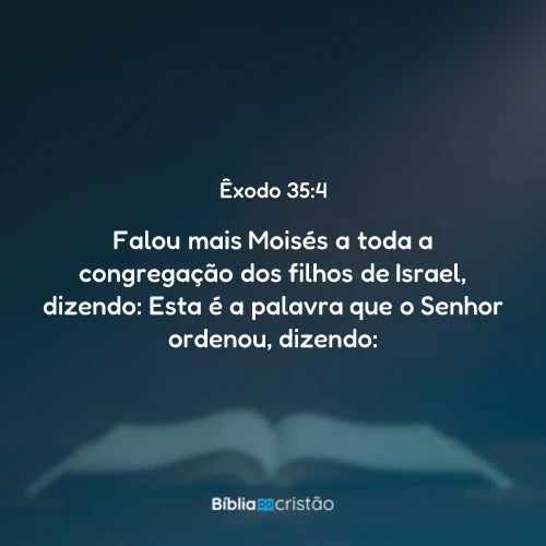 Êxodo 35:4