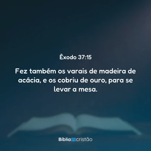 Êxodo 37:15