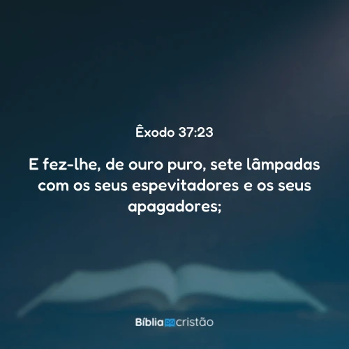 Êxodo 37:23
