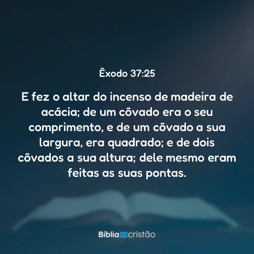 Êxodo 37:25