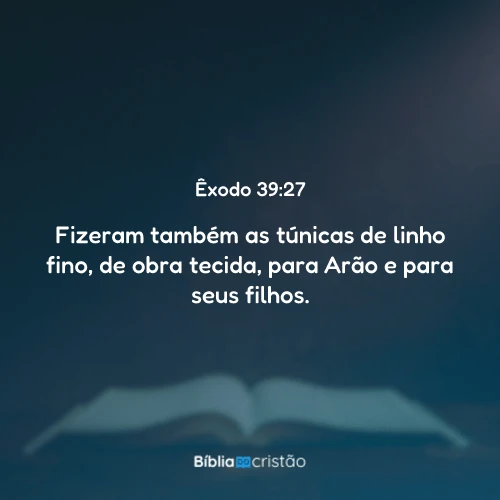 Êxodo 39:27