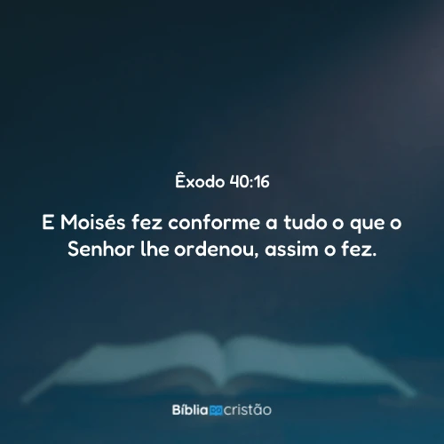 Êxodo 40:16