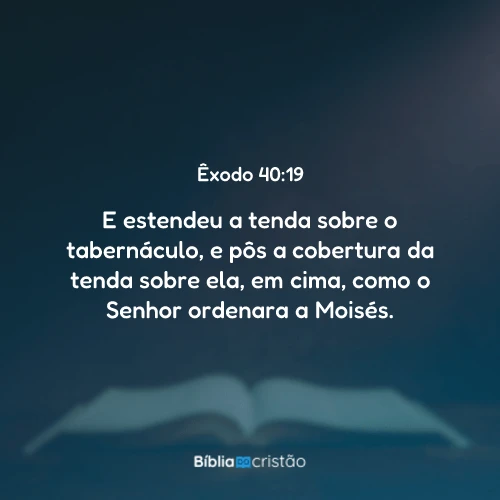 Êxodo 40:19