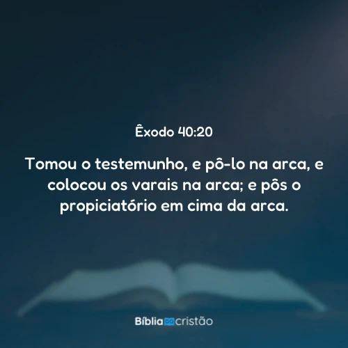 Êxodo 40:20