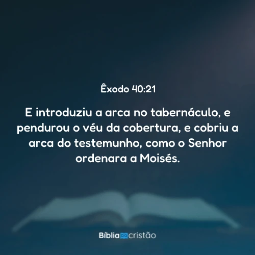 Êxodo 40:21