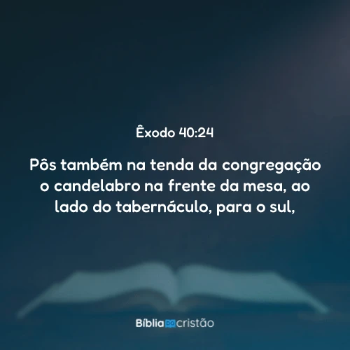Êxodo 40:24