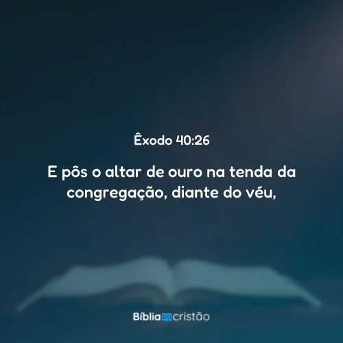 Êxodo 40:26