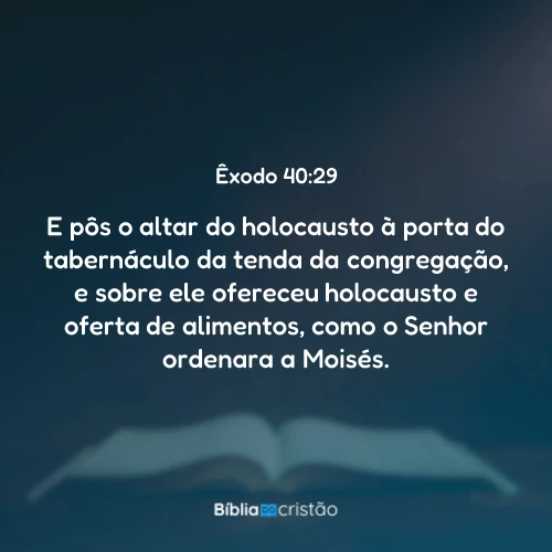 Êxodo 40:29