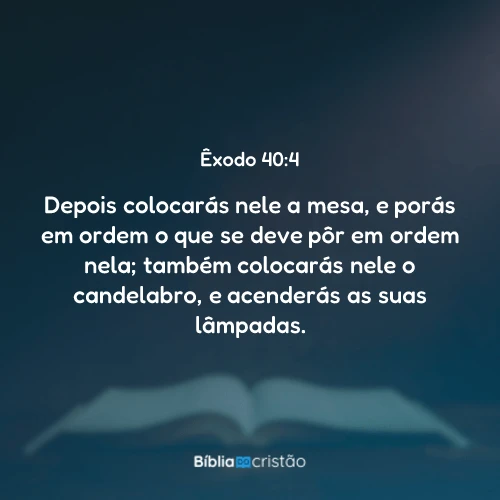 Êxodo 40:4