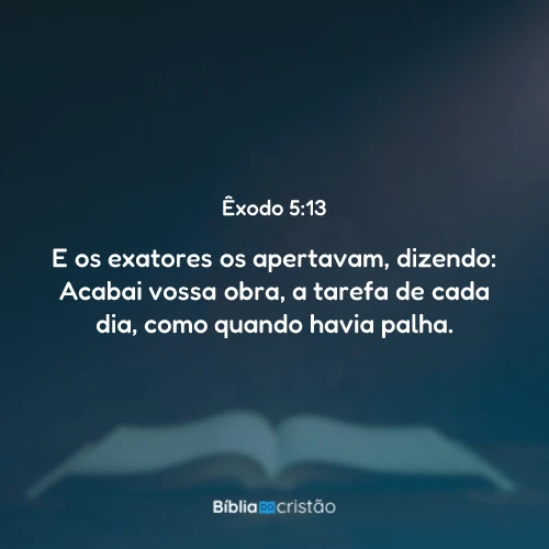 Êxodo 5:13