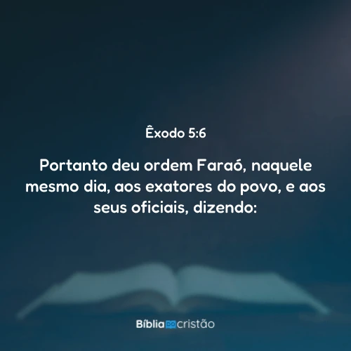 Êxodo 5:6