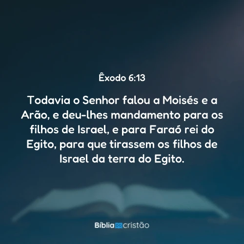 Êxodo 6:13