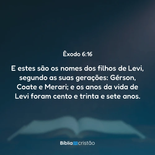 Êxodo 6:16