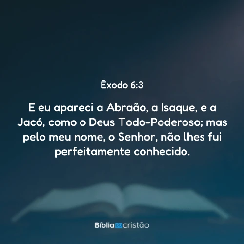 Êxodo 6:3