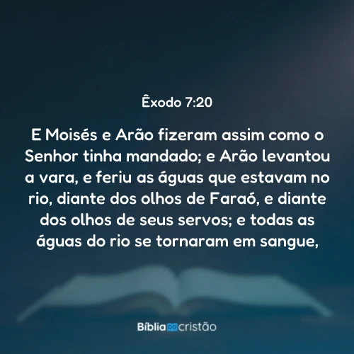 Êxodo 7:20