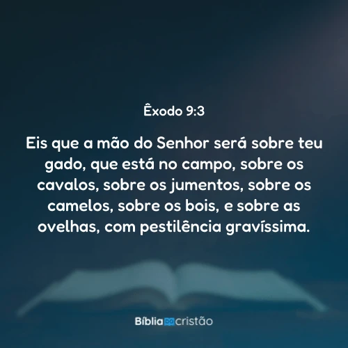 Êxodo 9:3