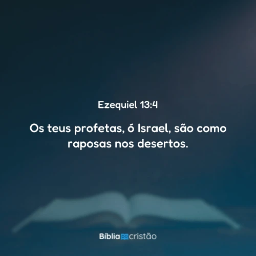 Ezequiel 13:4