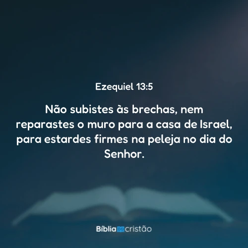 Ezequiel 13:5