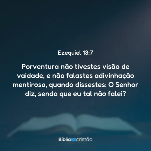 Ezequiel 13:7