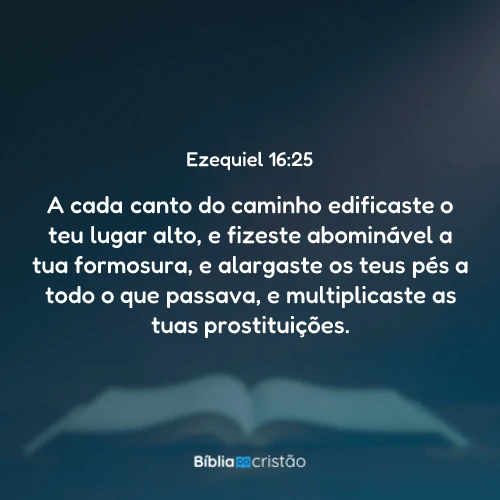 Ezequiel 16:25