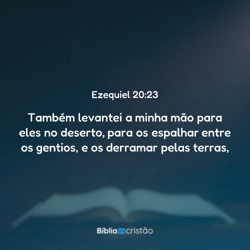 Ezequiel 20:23
