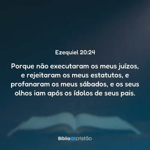 Ezequiel 20:24