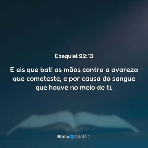 Ezequiel 22:13