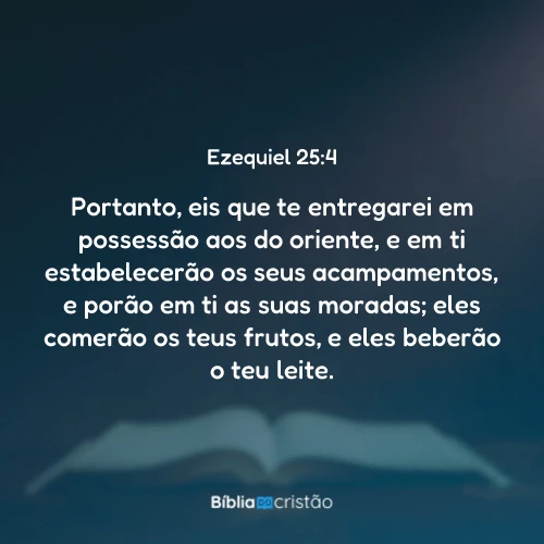 Ezequiel 25:4