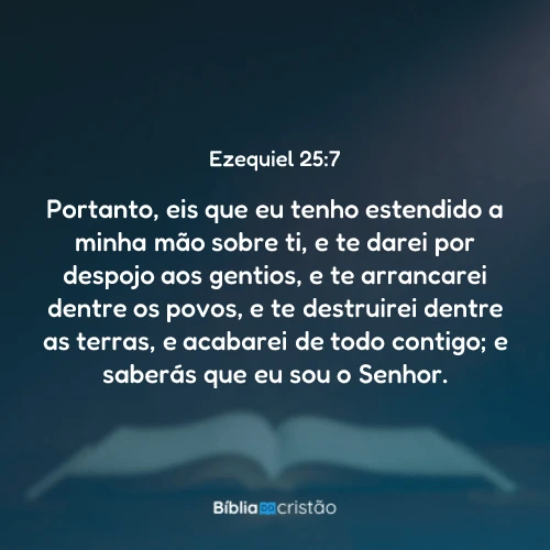Ezequiel 25:7