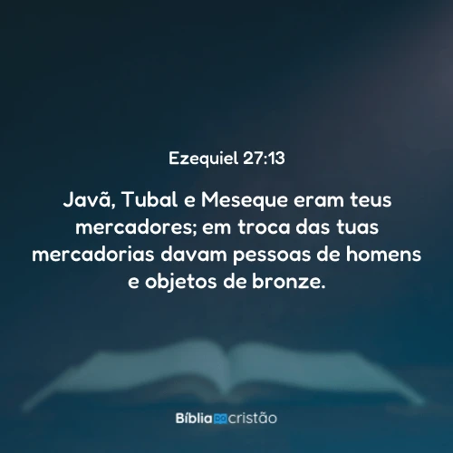 Ezequiel 27:13