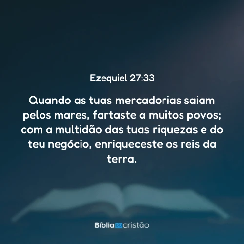 Ezequiel 27:33