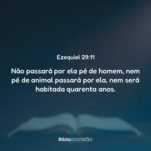 Ezequiel 29:11
