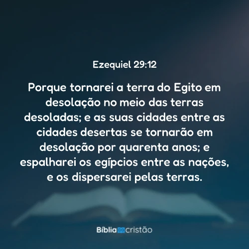 Ezequiel 29:12