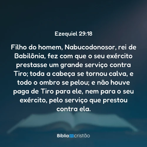 Ezequiel 29:18