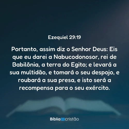 Ezequiel 29:19