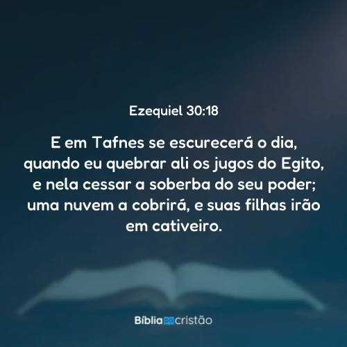 Ezequiel 30:18